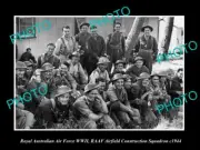 8x6 HISTORIC PHOTO OF ROYAL AUSTRALIAN AIR FORCE WWII RAAF AIRFIELD SQUAD c1944