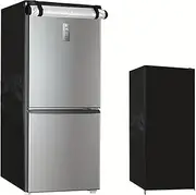 Upright Freezer Cover , Sun-Proof, Compact Mini Refrigerator Protector For 5-7.5 Cubic Outdoor Freezers(Black-76x83x162cm)