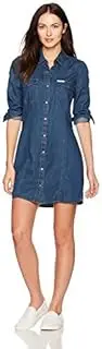 [Calvin Klein] Women's Long Sleeve Denim Dress