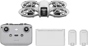 DJI Neo Fly More Combo, Mini Drone with 4K UHD Camera for Adults, 135g Self Flying Drone that Follows You, Palm Takeoff, AI Subject Tracking, QuickShots, Stabilized Video, with RC-N3 and 3 Batteries