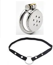 Chastity Lock Metal Flat Chastity Cage Penis Cage Exercise Sissy Flat Cock Cage for Penis Training and Abstinence BDSM Bondage Sex Toys to Prevent Erection for Male