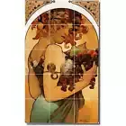 Alphonse Mucha Poster Art Tile Mural PT06577. 24 x 40 (15) 8x8 tiles
