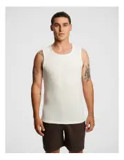 [yd.] Seth Knitted Singlet in Off White