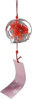 Yaztauho Wind Chimes for Outside | Japanese Wind Bells Indoor Outdoor Garden Bell - Handmade Pendant Home Decor, Traditional Lucky Small Wind Chimes, Indoor Outdoor Garden Bell with Card for Patio