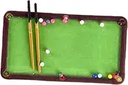 1:64 Scale Pool Table Model Miniature Figures Trendy Miniature Suitable People Figures Accessory for City Street Scene