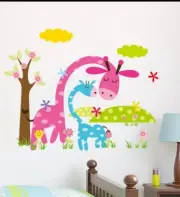 Giraffe Wall Decal Sticker baby nursery childs bedroom playroom