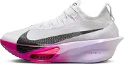 [Nike] Women's Alphafly 3 Competition Running Shoes, White Black Purple Agate Vivid Grape, 13.5 AU