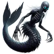 Dark mermaid Ancient Monster 3" DnD Myth Legend Mythology Gaming Hobby Decal