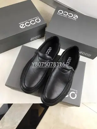 ECCO愛步2022新款休閒大氣360度旋轉面料牛皮內裡豬皮橡膠超級軟底38-44