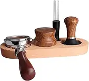 Nlrlo Coffee Tamper Station - Natural Beech Wood Stand Holder for Tamping Tools