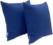 JMKaixin Outdoor/Indoor Throw Pillows, Pack of 2 Waterproof Decorative Throw Pillows with Inserts, 18”x18” Square Pillows for Bed, Couch, Sofa and Patio Furniture