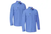 2 x Bisley Mens X AIRFLOW Ripstop Shirt BS6414- Sky Blue
