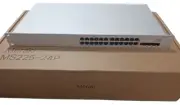Cisco Meraki 24-Port PoE Access MS225-24P-HW Switch Managed Stackable UNCLAIMED