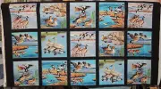Water Fowl Fabric Panel, Geese, ducks, and swans Cynthia Fisher for Elizabeth St