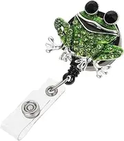 Operitacx Retractable Badge Holder with Decorative Clip Practical Id Holder for Nurses Teachers and Professionals Multi Functional Design for Bags and Back