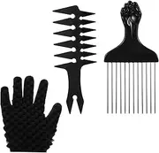 3 Pcs Wide Tooth Comb Men Styling Comb Hair Wide Tooth Double Sided Detangling For Men's Hairstyling Double Sided For Men's Hairstyling Men Oil Head Hair Comb For Salon Or Hom