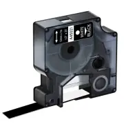 White on Black 45021 Label Tape For Dymo D1 Labelmanager 210P 200 12mm x 7m 1/2"