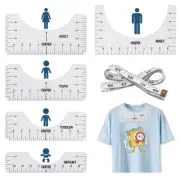 5PCS T Shirt Alignment Rulers Center Design Guide Tool for Vinyl Heat Press