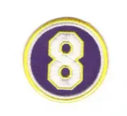 Kobe Number 8 Basketball Legend Patch for VELCRO® BRAND Hook Fasteners