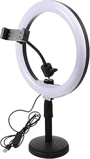 BESTonZON Live Fill Light Phone Holder Mount Desk Mount Ring Light Stand Make up Holder Ring Light for Desk Ring Lights Outdoor Cell Phone Holder Cell Phone Mount Light Strip Desktop Plastic