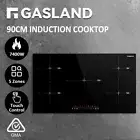 GASLAND chef Electric Induction Cooktop 90cm 5 Burners Glass Top Stove Hot Plate