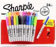 Sharpie Colorful Permanent Fine Markers 24 Pack +1