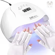 oolong UV Nail Lamp,Professional150W LED Nail Light with 4 Timers, Auto Sensor,Gel Plus Nail Polish Nail Dryer for Gel Polish with 36 LED UV Beads,Professional DIY UV Nail Lamps (White)