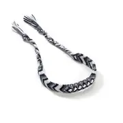 3PC Women Bohemian Thread Bracelet Retro Handmade Multicolor Hand Rope Gray black