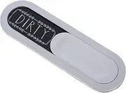 Kitchen Cleanliness Aid: Dishwasher Clean/Dirty Magnet Manual Toggle Non-Slip Backing for Easy Installation