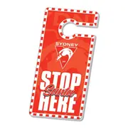 Sydney Swans AFL Xmas Santa Stop Here Door Hanger