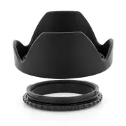67mm Black Reversible Lens Hood for CANON EF 70-200mm f/4L USM Camera US Seller