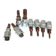 T15 Bit Socket Torx T20 T25 T30 T40 1Pcs 6.35mm / 1/4 Inch Tools Drive