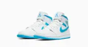 Air Jordan 1 Mid UNC White Blue BQ6472-114 Women's Size 6 BRAND NEW