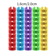 100x Poultry Leg Bands Clip on Poultry Foot Rings for Goose Ducks Bantam