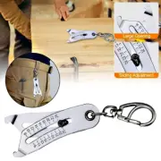 Precise Thread Size Checker Keychain Verification Tool Nut Bolt Head Portable