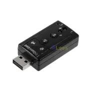 USB 2.0 3D Virtual 7.1 Channel Audio Sound Card Adapter