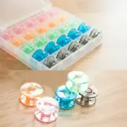 Universal Sewing Bobbin Spool Case Clear 25-Grid Storage Box Container Organiser