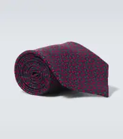 [Charvet] Charvet Polka-dot silk tie One Size blue