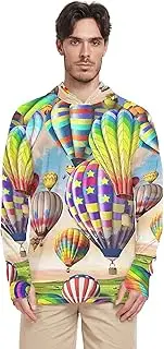 [Caihoyu] Sun Shade Hoodie for Men Fishing Shirt UPF 50+ Quick Dry UV Rashguard for Men Sailing Rash Guard