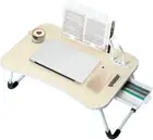 9SHOME Laptop Bed Desk, Notebook Bed Table Stand, Portable Foldable Lap Bed D...