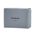 Bambury Size King Single Bed Temple Organic Cotton Sheet Set Steel Blue Bedding