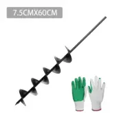 Giantz Power Garden Auger Post Hole Digger Earth Drill Bit Bits Plant 75x600mm