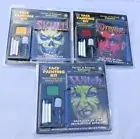 Lot of 3 Face Painting Kits Professional Quality Smudge Proof Skull Devil Witch