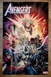 2019 AVENGERS 36 X 24 FOLDED PROMO POSTER UNUSED Ed McGuinness