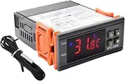 GUMMMY STC-3000 LED Digital Microcomputer Temperature Controller, 'C/'F Display Thermostat AC220V DC12V Heating Cooling Thermoregulator(AC110-220V)
