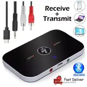 Bluetooth Transmitter Receiver Wireless Adapter For Home stereos TV /DVD player