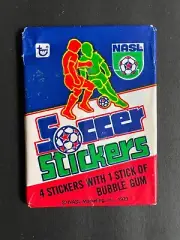 SOCCER STICKERS NASL 1979 OPC FULL UNOPENED WAX TRADING CARD PACK BY TOPPS