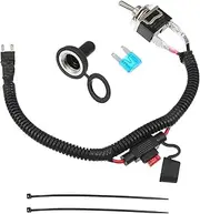 uxcell 1 Set 37.5cm 14.76" Universal Automotive Switched Fuse Bypass Kit Fuse Bypass Switch