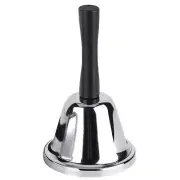 MROCO Loud Hand Bell, Silver Steel Hand Bells for Adults, Dinner Bells