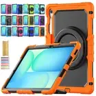 For Samsung Galaxy Tab S10 FE+/S10/S9/A8 Heavy Duty Handle Stand Rugged Case